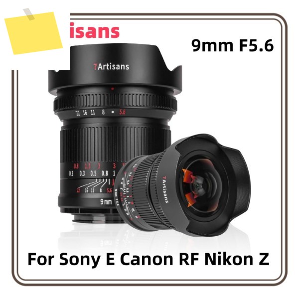 7ARTISANS 9mm F5.6 풀프레임 132 ° 소니 E 캐논 RF 니콘 Z 광각 수동 단초점 렌즈 제품 이미지
