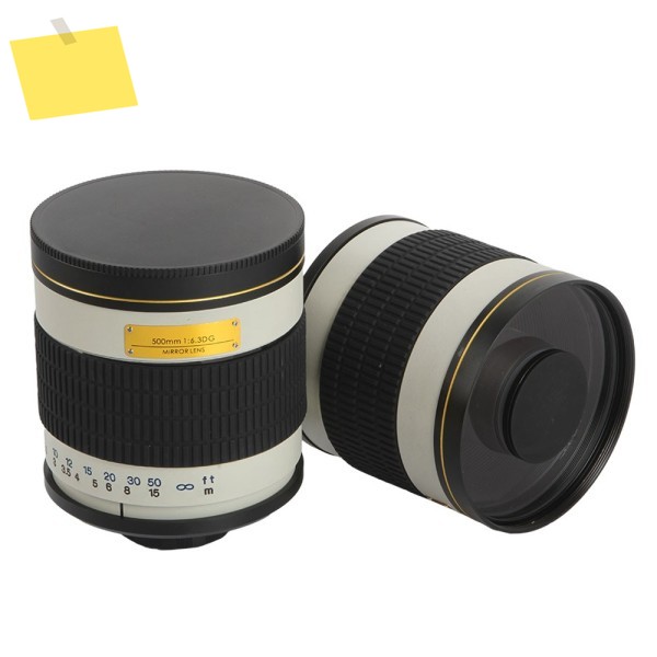 500mm F6.3 수동 카메라 망원 미러 렌즈 + Canon Nikon Pentax Olympus Sony A7RII GH5 DSLR 용 T2 마운트 어댑터 링 제품 이미지