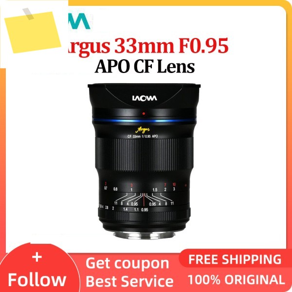 비너스 옵틱스 라오와 아거스 33mm F0.95 CF APO APS-C 렌즈 소니 E, 캐논 후지필름 X, 니콘 Z, RF 마운트 카메라용 제품 이미지