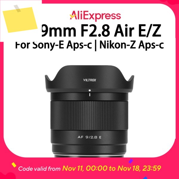 Viltrox AF 9mm F2.8 Air 울트라 카메라 렌즈 광각 고정 초점 소니 E-포트 및 니콘 적합 제품 이미지