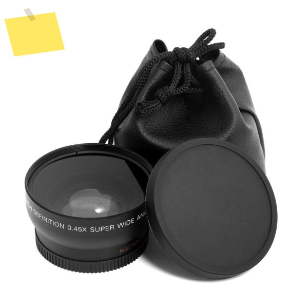 Mcoplus 광각 매크로 렌즈 49mm 52mm Canon Nikon Sony Fuji Olympus Pentax 카메라 용 0.45X 배율 제품 이미지