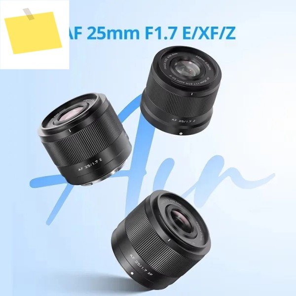 Viltrox 25mm F1.7 카메라 렌즈 Fuji XF, Nikon Z, Sony E APS-C 호환 광각 대구경 자동 초점 길이 인물 사진 제품 이미지