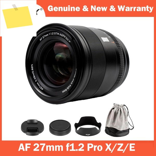 VILTROX 27mm F1.2 프로 대구경 APS-C 자동 초점 프라임 렌즈 후지 XH2S XT5 소니 EV-E10 FX3 니콘 Z 마운트 카메라용 제품 이미지