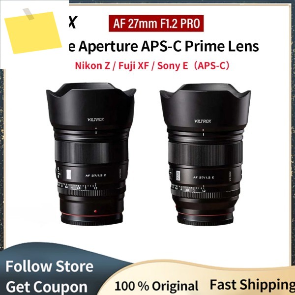 VILTROX AF 27mm F1.2 프로 대구경 APS-C 프라임 카메라 렌즈 후지 XF 소니 E 니콘 Z용 제품 이미지