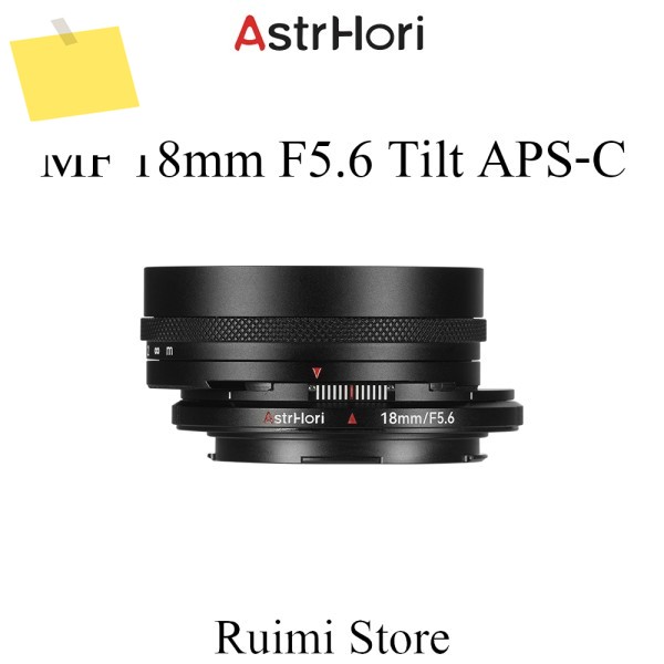 AstrHori 18mm f5.6 틸트 시프트 APS-C 수동 초점 렌즈 소니 E Z FX L 미러리스 카메라용 제품 이미지