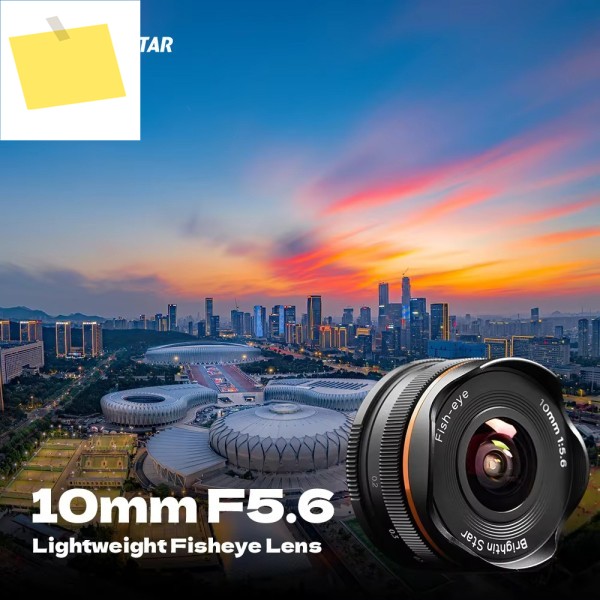 브라이트인 스타 10mm F5.6 어안광각 APS-C 미러리스 카메라 렌즈 소니 ZV-E10 A6400, 후지필름, 캐논 EF-M, 니콘 Z 호환 제품 이미지
