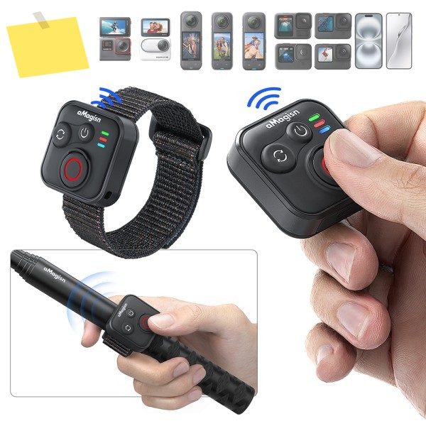 Insta360 X5X4Ace Pro 3S 사진 촬영 셔터 릴리즈 버튼 컨트롤러용 블루투스 리모콘 제품 이미지