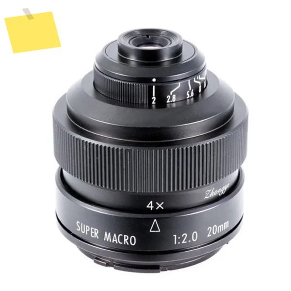 미타콘 Zhongyi 20mm f2 4.5배 슈퍼 매크로 렌즈 캐논 EF, 니콘 소니 펜탁스 K, M43, 후지필름 X 마운트 호환 제품 이미지