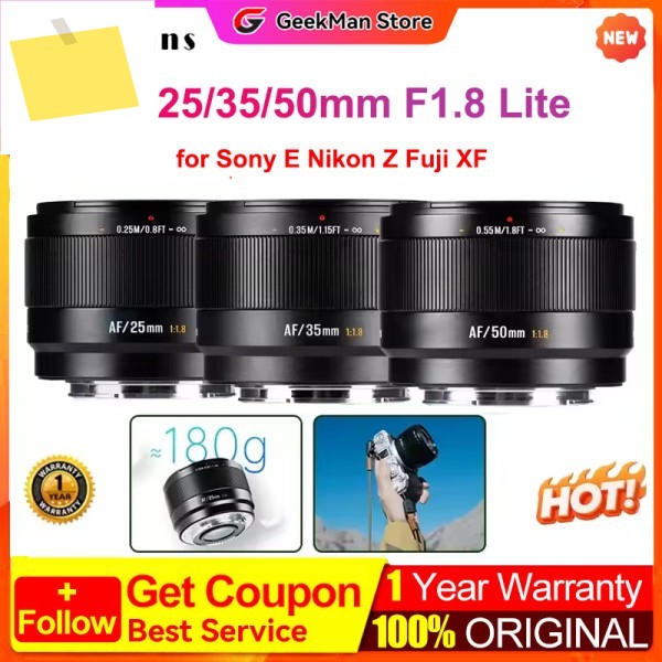 7artisans AF 253550mm F1.8 APS-C 프레임 대구경 미러리스 카메라 렌즈 소니 E후지 X-마운트용, 인류 사진 촬영 제품 이미지