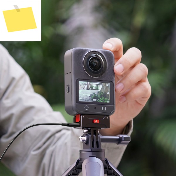 DJI 오즈모 360 파노라마 액션 카메라용 마그네틱 퀵 릴리즈 마운트 충전 베이스, 안전한 클로락 어댑터 삼각대 액세서리 제품 이미지