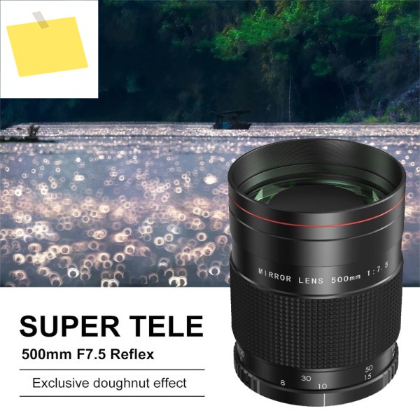 Lightdow 망원 렌즈 미러 캐논 EF 수동 EOS R1 Rebel T8i SL3 90D 니콘 카메라용 제품 이미지