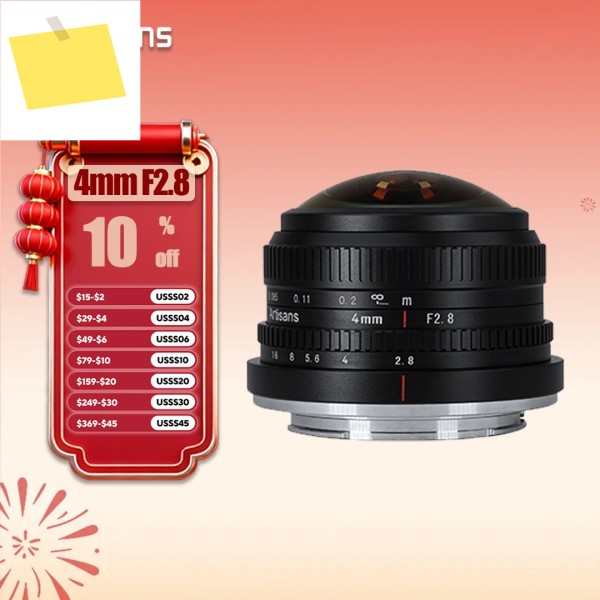7artisans 4mm F2.8 초광각 APS-C 프레임 원형 어안렌즈 E X M43 마운트 A7RIII 용 제품 이미지