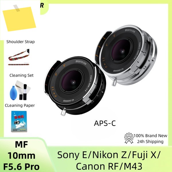 BRIGHTIN STAR 10mm F5.6 PRO APS-C 어안 광각 미러리스 카메라 렌즈소니 E캐논 EF-M니콘 Z후지필름 XFM43 마운트용 제품 이미지