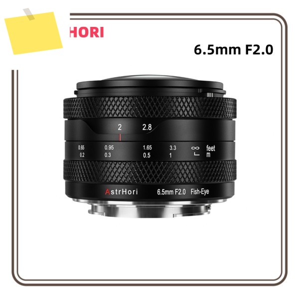 ASTRHORI 6.5mm F2.0 APS-C 수동 원형 어안 렌즈 192 ° 니콘 Z 소니 E M43 캐논 RF 후지 X 마운트용 초광각 제품 이미지