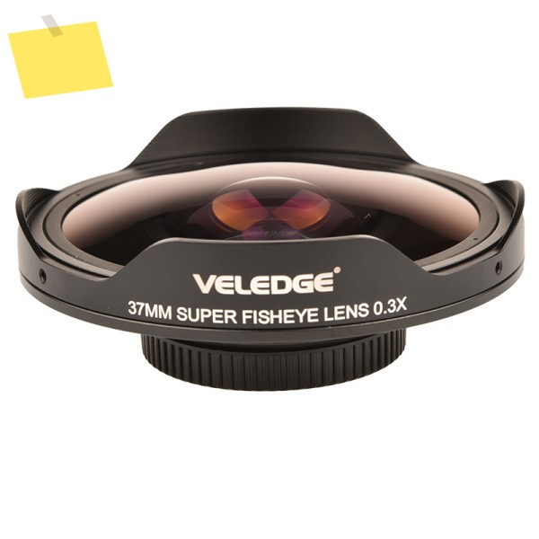 37MM43MM Vlogmagic 0.3X HD Ultra Fisheye 렌즈 어댑터비디오 카메라 캠코더 전용 후드 포함 저분산 유리 제품 이미지
