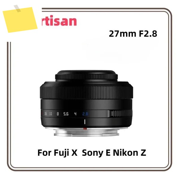 TTArtisan 27mm F2.8 자동 초점 카메라 렌즈 후지 X 소니 E 니콘 Z 마운트 STM APS-C 눈의 감각XA7 XT100용 제품 이미지
