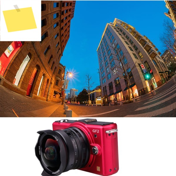 7.5mm F2.8 마크 II 초광각 어안 수동 렌즈 소니 NEX, 후지 FX M43, 캐논 EOS-M M50 M100, RF 미러리스 카메라용 제품 이미지