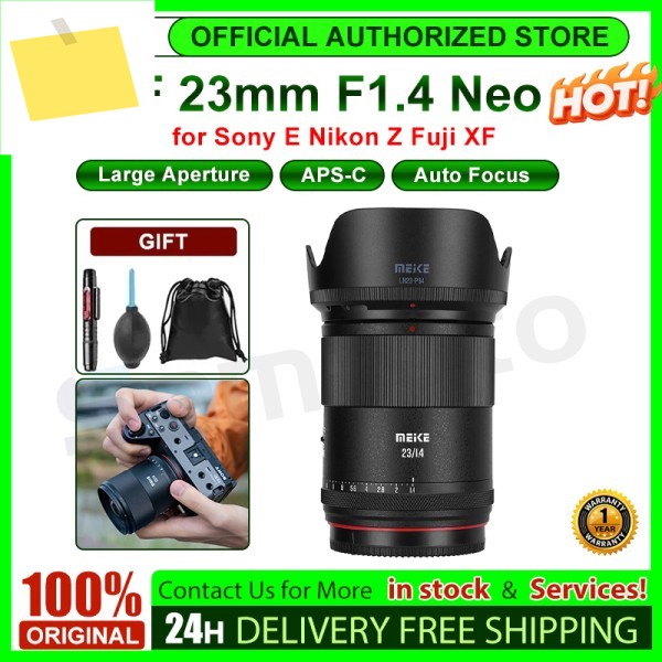 MEKE 메이케 23mm F1.4 자동 초점 렌즈 APS-C 대구경 인물 사진 소니 E, 후지 XF, 니콘 Z, 호환 제품 이미지