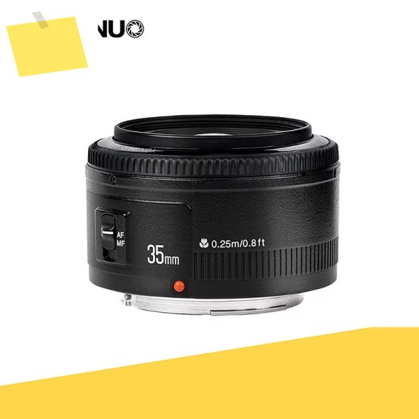 YONGNUO 대형 조리개 렌즈, 광각 자동 고정 초점 캐논 60D 5D3 DSLR 카메라용, YN35mm F2.0 제품 이미지