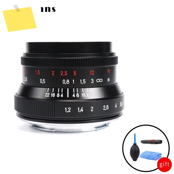 7artisans 7 아티산 35mm F1.2 II APS-C 대구경 단렌즈 마이크로 43, 소니 E, 후지 X, 캐논 니콘 Z 마운트 호환 제품 이미지
