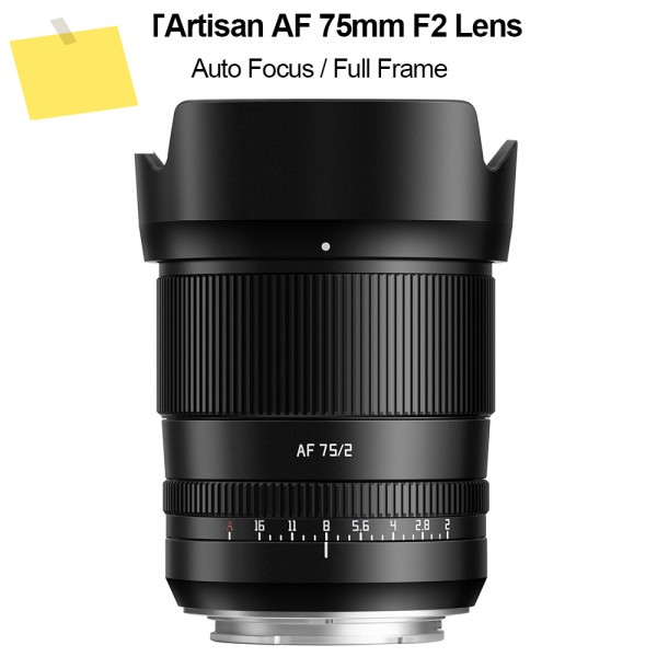 소니 E 니콘 Z 후지필름 X 마운트 카메라용 TTArtisan AF 75mm F2 자동 초점 풀프레임 인물 렌즈 제품 이미지