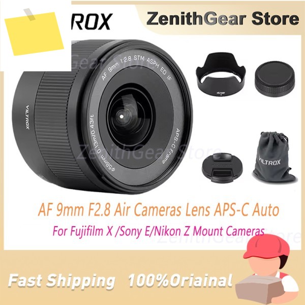 Viltrox 9mm F2.8 에어 오토 포커스 울트라 와이드 APS-C 프라임 렌즈 소니 E-마운트 ZV-E10 A6400 니콘 Z30 Z6III용 제품 이미지