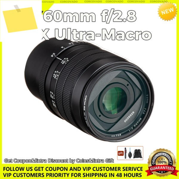 신품 Laowa 60mm f2.8 2X 울트라 매크로 렌즈 APC-C 니콘 F캐논 EF펜탁스 K소니 A풀 프레임 포맷 E 마운트용 제품 이미지