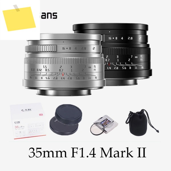 7artisans 35mm F1.4 Mark II APS-C 단렌즈 소니 ZVE10, NEX-6, 후지필름 FX, 캐논 EOS-M, 올림푸스 루믹스 M43, 니콘 Z5, RF 호환 제품 이미지