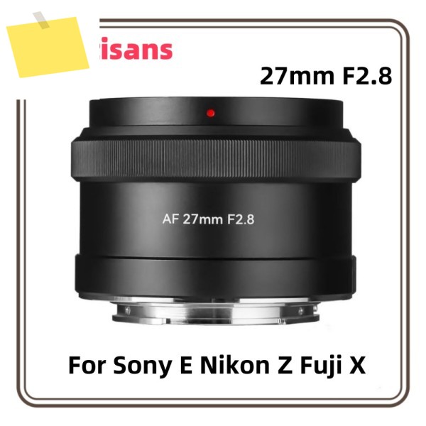 7artisans 27mm F2.8 Sony E Nikon Z Fuji X 마운트 APS-C 대형 조리개 프라임 STM AF 카메라 렌즈 용 자동 초점 제품 이미지