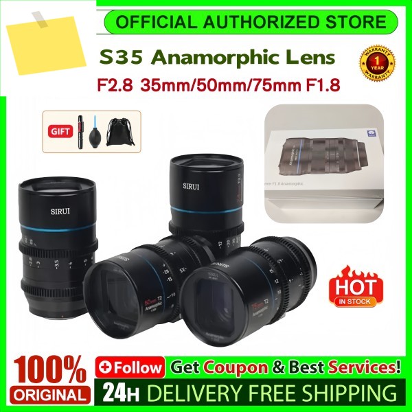 SIRUI 아나모픽 렌즈 24mm F2.8 35mm 1.33x 시리즈 APS-C 센서 캐논 RF 라이카 L 마운트용 제품 이미지