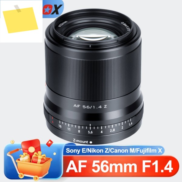 VILTROX AF 56mm F1.4 APS-C 대구경 오토 포커스 프라임 렌즈 소니 E, 니콘 Z, 후지 XF, 캐논 EF-M 호환 제품 이미지