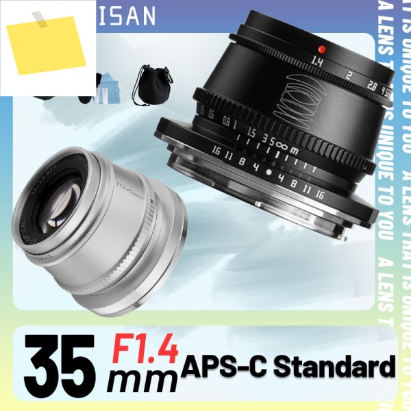 TTArtisan 35mm F1.4 APS-C 수동 초점 대구경 렌즈 소니 E, 후지 X, 캐논 M, 라이카 L, 니콘 Z, 파나소닉, 올림푸스 EOSR 호환 제품 이미지
