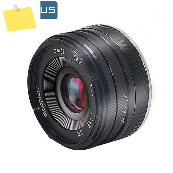 Mcoplus 수동 초점 렌즈 APS-C, 소니 E 마운트 미러리스 카메라용, A6000 NEX 3 5 6 7 A9, 32mm f1.6 제품 이미지