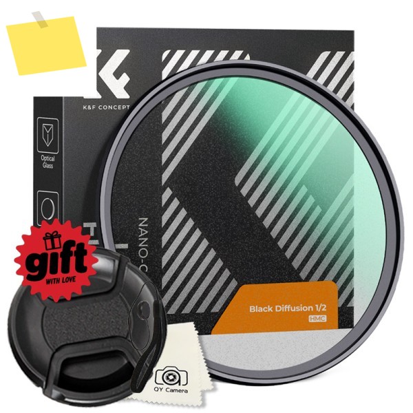 K&F Concept 12 블랙 미스트 디퓨전 렌즈 필터 67 72 77 82mm 49mm 제품 이미지