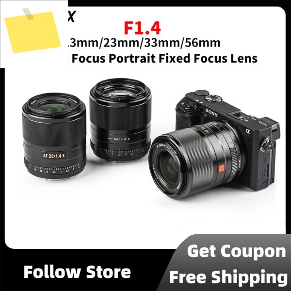 VILTROX 13mm 56mm F1.4 카메라 렌즈 APS-C 자동 초점 인물 사진 고정 후지 XF 니콘 Z 소니 E 마운트용 제품 이미지