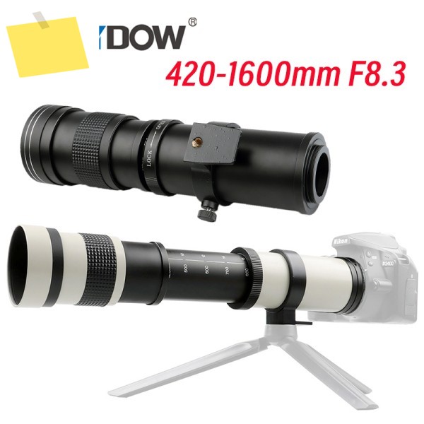 Lightdow 420-1600mm F8.3 Canon RFEFEF-SEF-M Fuji XF Nikon ZF Sony E M43 L Pentax 용 풀 프레임 중형 망원 Zoon 제품 이미지