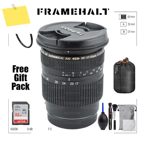 탐론 AF 17-35mm f2.8-4.0 Di LD SP 비구면IF 초광각 줌 렌즈니콘 캐논 디지털 SLR 카메라용A05 제품 이미지