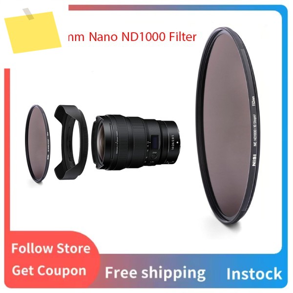 니콘 14-24mm f2.8 S용 NiSi- 나노 ND1000 필터 – 10단계 중성 밀도 렌즈 제품 이미지
