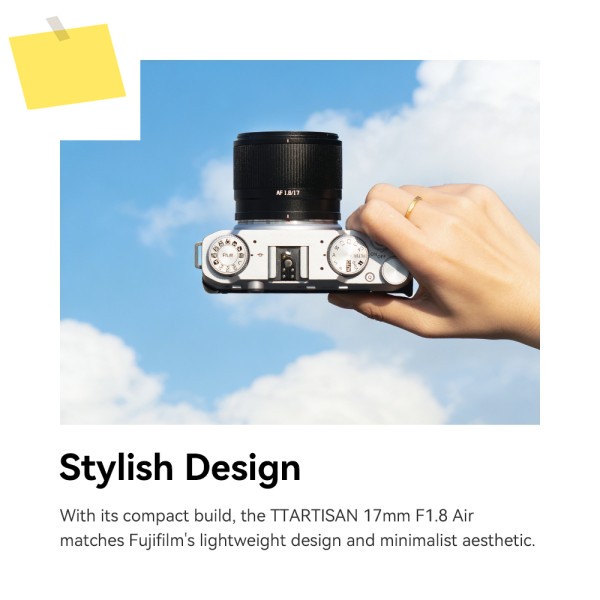 TTArtisan AF 17mm F1.8 APS-C 자동 초점 렌즈 후지 X XT50 소니 E A6600 A7C 용 제품 이미지