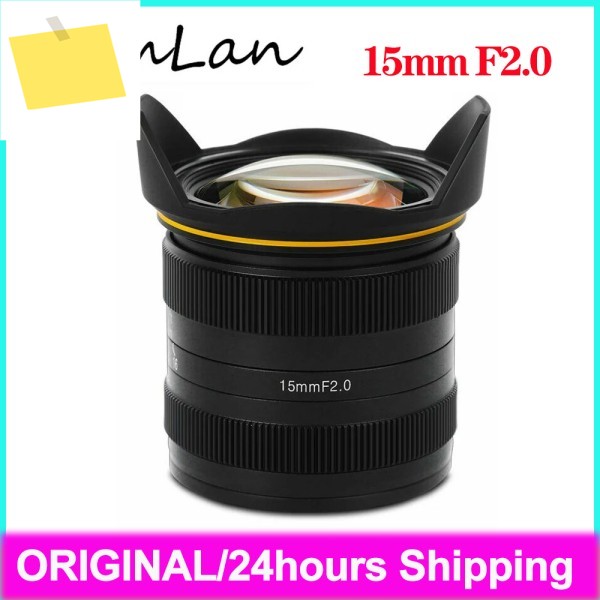Kamlan MF 수동 초점 광각 APS-C 미러리스 카메라 렌즈, 캐논 M, 소니 E, 후지 X, M43 마운트 15mm f2.0 제품 이미지