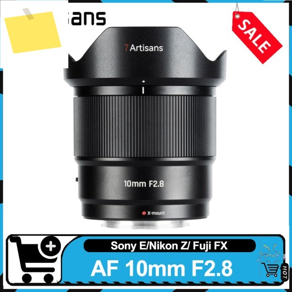 7Artisans AF 10mm F2.8 APS-C 자동 초점 초광각 렌즈 대형 조리개 인물 사진 별빛 소니 FS7 A7S 후지 X-E1용 제품 이미지