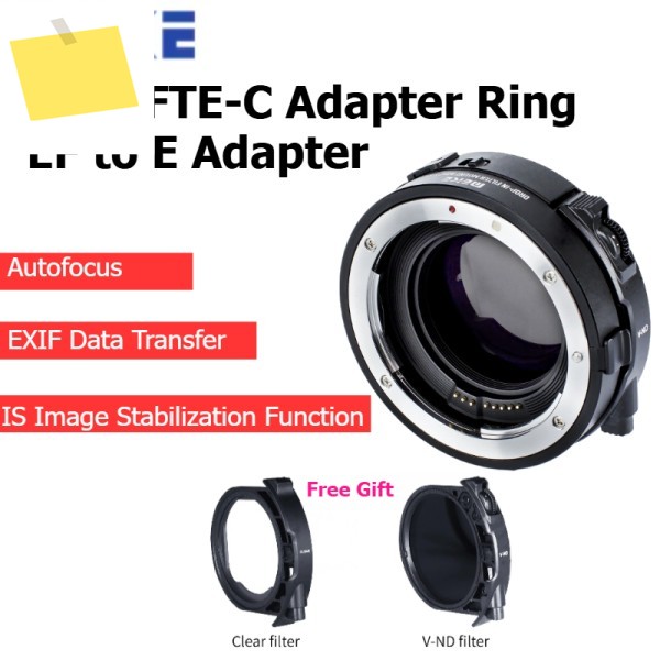 Meike MK-EFTE-C 렌즈 어댑터 캐논 EFEF-S 소니 E-마운트 카메라 바디에 사용 가능 제품 이미지