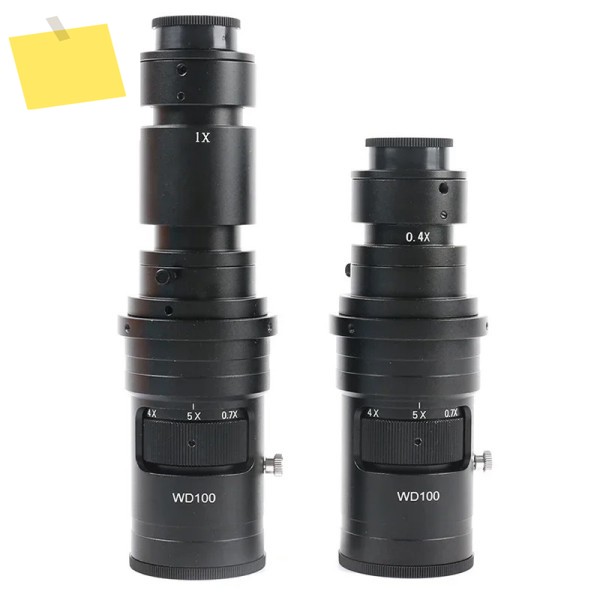 FHD 200X 줌 WD100 연속 가변 0.7X-5X 조정 가능한 배율 VGA USB 현미경 카메라용 C-마운트 렌즈 제품 이미지