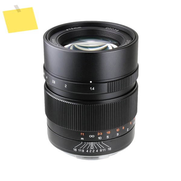중이 옵틱스 65mm F1.4 카메라 렌즈 중형 포맷 대구경 수동 초점 후지 GFX 하셀블 XCD 마운트 제품 이미지