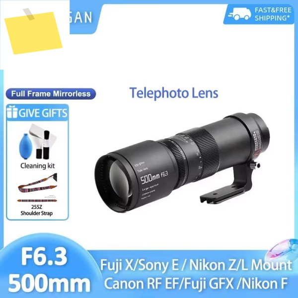 TTArtisan 500mm F6.3 풀프레임 망원 렌즈 수동 초점 소니 Zve10 A6400 A7iii 니콘 Z 캐논 RF R50 후지필름 FX L-마운트용 제품 이미지