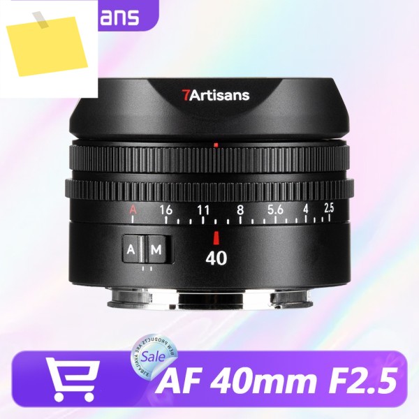 7artisans 풀프레임 AF 40mm F2.5 대구경 자동 초점 카메라 렌즈 소니 E, 니콘 Z, L-마운트 호환, 인문학 사진 촬영용 제품 이미지