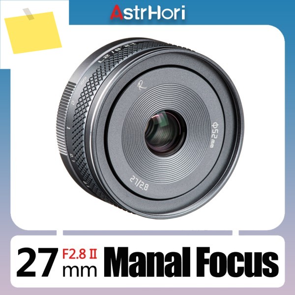 캐논 EF-M 후지필름 XF 마운트를 사용하는 인문학 인물 AstrHori APS-C 27mm F2.8 II 수동 초점 카메라 렌즈 제품 이미지