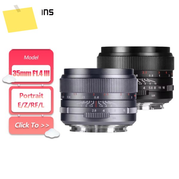 7artisans 풀프레임 35mm F1.4 III 대구경 단렌즈, 소니 E, 캐논 RF, 니콘 Z L 마운트 카메라용 인물 사진 촬영 제품 이미지