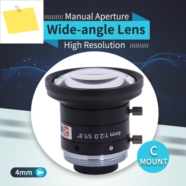 머신 비전 카메라용 4mm 매크로 렌즈 11.8인치 5MP 수동 조리개 F2.0 C 마운트 저왜곡 FA IMX 178 CMOS 제품 이미지