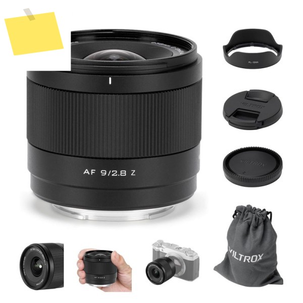 VILTROX AF 9mm F2.8 에어 프라임 렌즈 APS-C 자동 초점 카메라 초광각 대구경 니콘 Z 소니 E 후지 XF 호환 제품 이미지